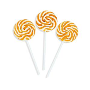 Red Swirl Lollipop Sucker, Bulk Set of 48 Individually Wrapped Pops for Candy Buffets, Graduation Parties, Anniversaries & Weddings(Gold)