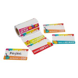 Studio VBS Name Tags/Labels 100 pcs – 3.5″ x 2.75″ | Paper – Multicolor | Pack of 1