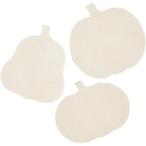 Unfinished Wood Pumpkin Shapes – Set of 12 – DIY Fall Crafts