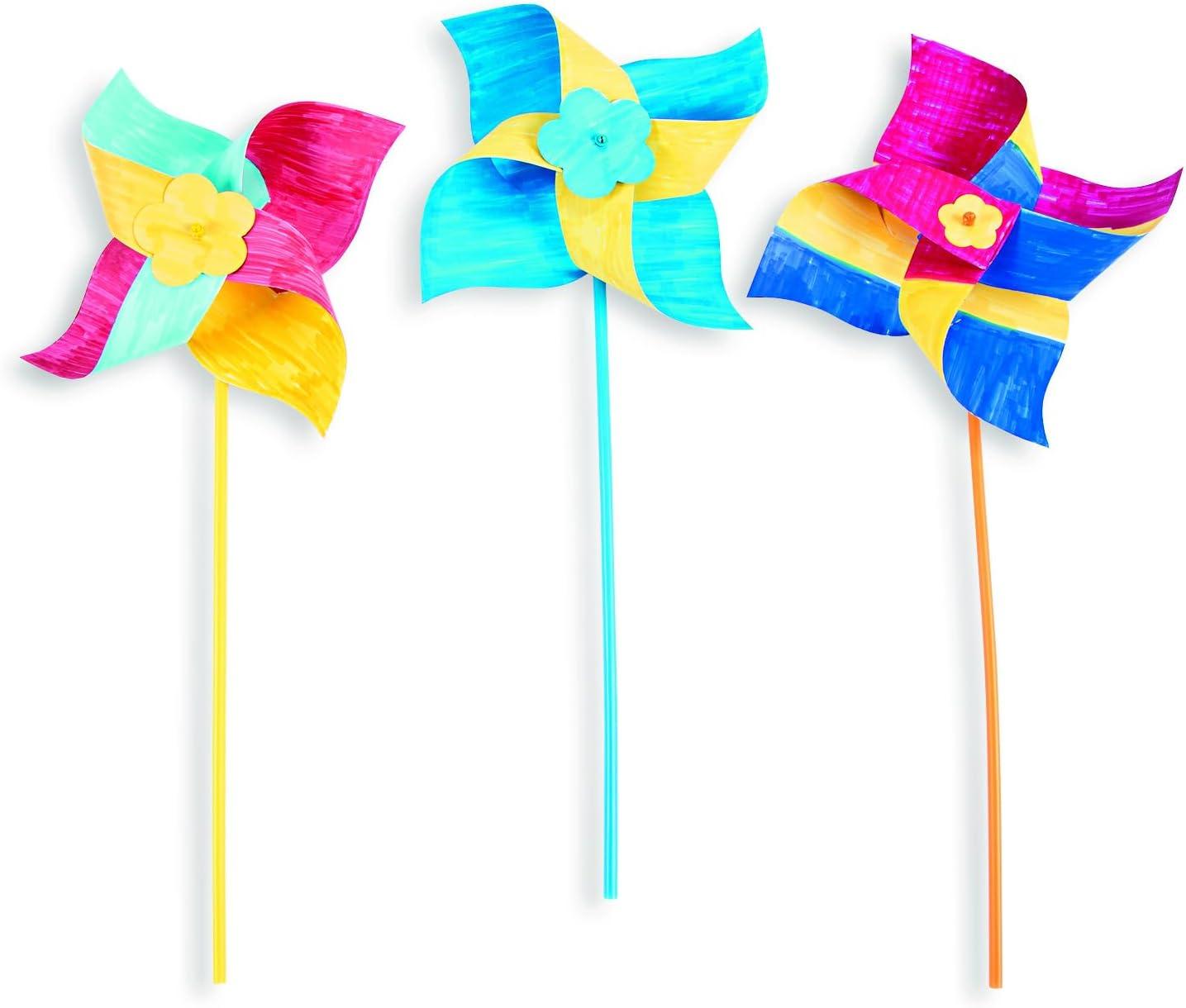 image:imageFun Express DIY Jumbo Pinwheels Bulk Set 24 Pack Color Your Own Craft Kits for Kids Birthday Party Activities Classroom Art Supplies for Preschool amp Summer Camp Projects Ages 312
