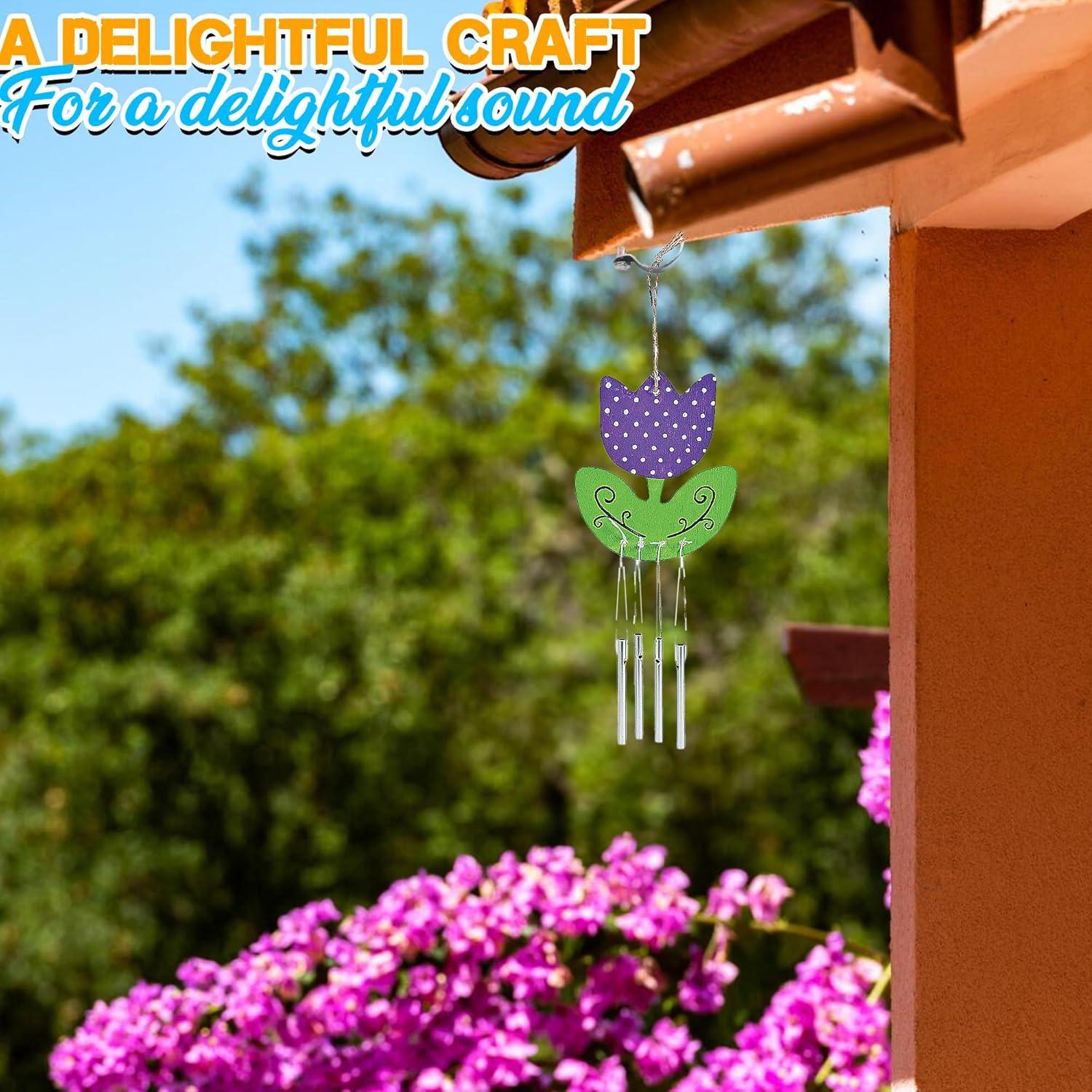 image:imageFun Express DIY Wind Chime Craft Kits for Kids Ages 48 Makes 12 Spring Theme Butterfly amp Birdhouse Designs Bulk Arts and Crafts Activity Set for Birthday Parties amp Creative Projects