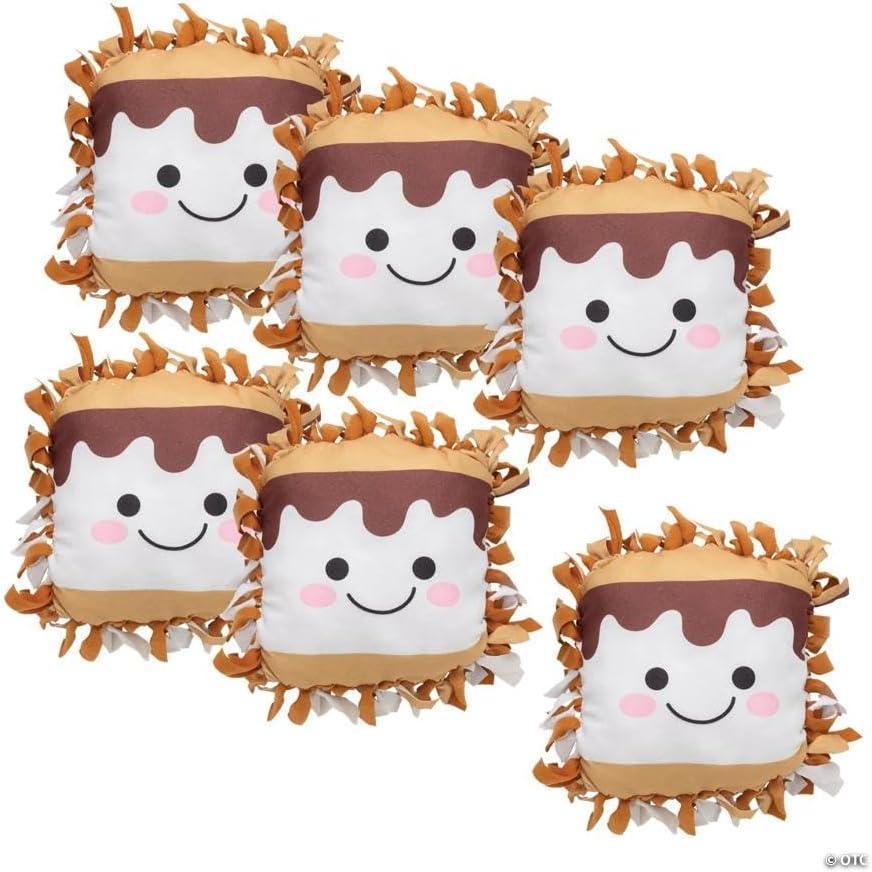 image:imageFun Express 16 12 x 16 12 SMores Fleece Tied Pillow Craft Kit Makes 6