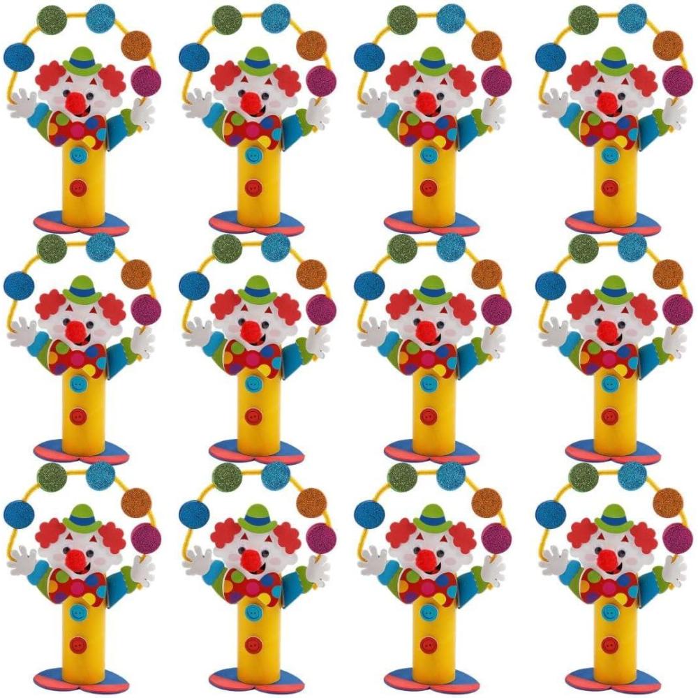 image:imageFun Express 6 12 x 8 12 Multicolor Juggling Clown Craft Roll Craft Kit Makes 12