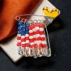 American Flag Bead Pin Craft Kit – Makes 12-4th of July Crafts for Kids and Fun Home Activities