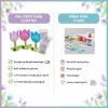 Fun Express 3-D Growing in His Word Tulip Craft Kit – Creative Kids Craft Activity for Religious Projects Home Church & Fun Events – Perfect for Easter & Faith-Based Activities – 12 Pieces