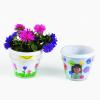 Fun Express DIY Flower Pots Bulk Craft Kit for Kids – 12 White Plastic Paintable Plant Pots with Paper Inserts | Educational Toys for Painting Activities Ages 8-12 | Perfect for School & Home Crafts
