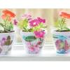Fun Express DIY Flower Pots Bulk Craft Kit for Kids – 12 White Plastic Paintable Plant Pots with Paper Inserts | Educational Toys for Painting Activities Ages 8-12 | Perfect for School & Home Crafts