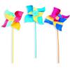Fun Express DIY Jumbo Pinwheels Bulk Set 24 Pack – Color Your Own Craft Kits for Kids Birthday Party Activities | Classroom Art Supplies for Preschool & Summer Camp Projects | Ages 3-12