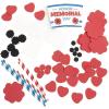 Fun Express Memorial Day Straw Poppy Bouquet Craft Kits – DIY Kit with Red White & Blue Poppy Flowers – Perfect for Patriotic Party Favors Home Decor Crafting Projects and Celebrations – 12 Pieces