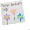 Fun Express Mothers Day Crafts for Kids Classroom – Thumbprint Flower Card Making Kit for Kids 6-8 & 8-12 | Spring Crafts Bulk Set Makes 12 DIY Greeting Cards | Flower Craft Kit with Stamp Pads