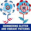 Fun Express Patriotic Flower Planter Stick Craft Kit – Makes 12