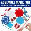 Fun Express Patriotic Flower Planter Stick Craft Kit – Makes 12