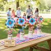 Fun Express Patriotic Flower Planter Stick Craft Kit – Makes 12