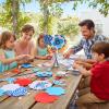 Fun Express Patriotic Flower Planter Stick Craft Kit – Makes 12