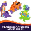 Silly Summer Dinosaur Magnet Foam Craft Kit – 12 Sets – Assorted Designs, Perfect for Summer School, Daycare & Kids’ Creative Activities
