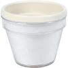 Fun Express DIY Flower Pots Bulk Craft Kit for Kids – 12 White Plastic Paintable Plant Pots with Paper Inserts | Educational Toys for Painting Activities Ages 8-12 | Perfect for School & Home Crafts