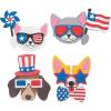 Fun Express Patriotic Pets Magnet Craft Kit – Makes 12 – Fourth of July Crafts for Kids