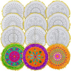 Color Your Own Fiesta Sign with Fringe Craft Kit – Makes 12