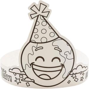 Fun Express Color Your Own Earth Day Crown Craft Kit – Makes 12
