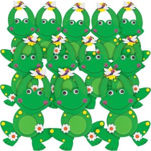 Fun Express Frog Shaped Doorknob Hanger Craft Kit – Makes 12 – Crafts for Kids