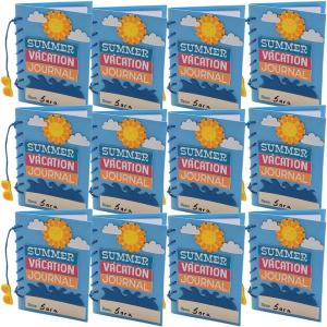 Fun Express Summer Vacation Journal Craft Kits, Makes 12, Arts and Crafts Supplies
