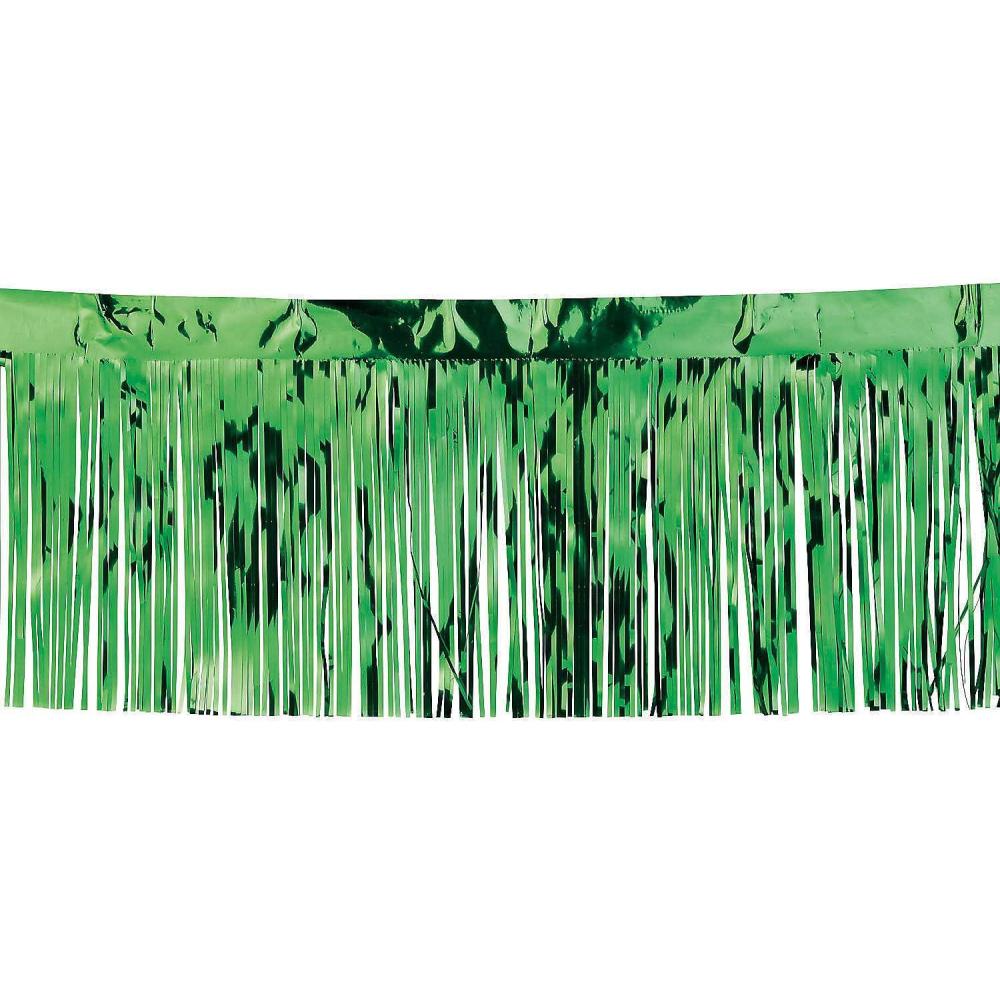 image:imageFun Express Green Metallic Float Fringe 10ft  Party Decor  Birthday Wedding Baby Shower Party Thanksgiving Christmas Decorations  Mothers Day Party Decorations  1 Piece