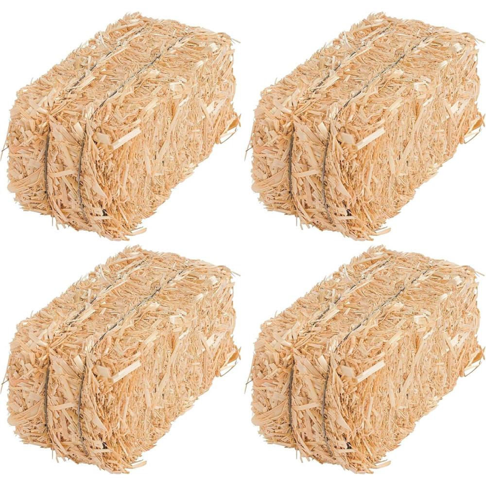 image:imageFun Express Mini Hay Bales for Decoration Natural Straw Bale 5 Small Hay Bales for Fall Halloween Decor Perfect for Table Centerpieces Autumn Crafts amp Seasonal DIY Projects 1 Piece Pack of 45 x 2 12 x 2 12 Pack of 4