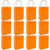 Fun Express – Med Orange Craft Bags for Wedding – Party Supplies – Bags – Paper Gift W & Handles – Wedding – 12 Pieces
