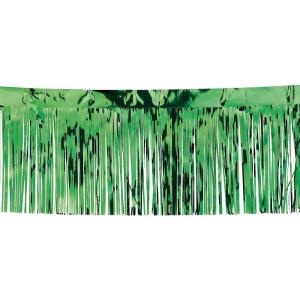 Fun Express Green Metallic Float Fringe (10ft) – Party Decor – Birthday Wedding Baby Shower Party Thanksgiving Christmas Decorations – Mother’s Day Party Decorations – 1 Piece