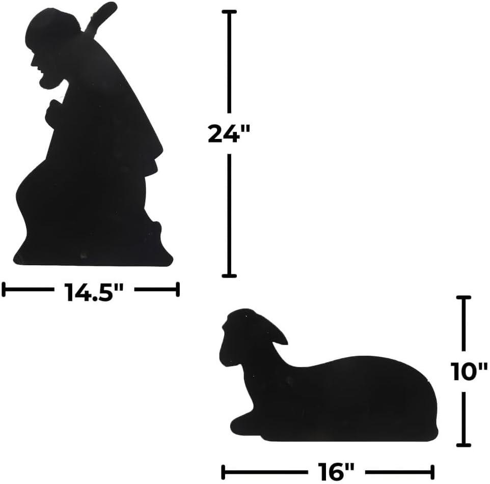 image:imageFun Express Metal Shepherd amp Lamb Yard Stakes