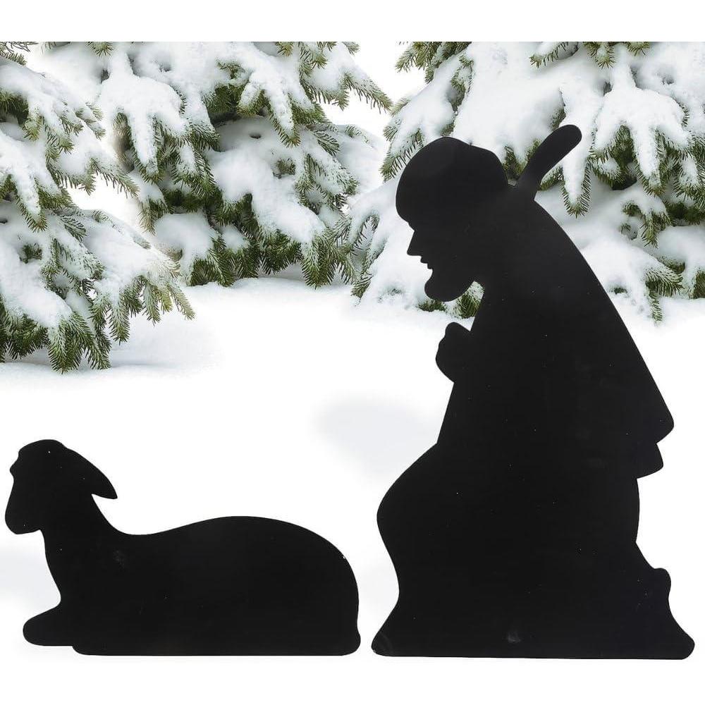 image:imageFun Express Metal Shepherd amp Lamb Yard Stakes