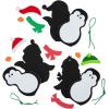 Christmas Penguin Foam Christmas Ornament Craft Kit – Makes 12 – Holiday Crafts for Kids and Fun Home Activities