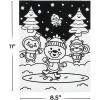 Color Your Own Fuzzy Winter Posters – 24 Pieces – Crafts for Kids and Fun Home Activities