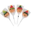 Elves Character Suckers for Christmas Cherry Flavored Holiday Candy (12 Individually Wrapped Lollipops, 7 oz)