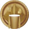 Fun Express – Metallic Gold Plastic Knives (50 Pc) – Party Supplies – Solid Tableware – Cutlery – 50 Pieces