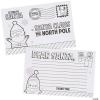 Fun Express Color Your Own Letter To Santa Postcards – Set of 24 – Christmas Crafts for Kids