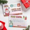 Fun Express Color Your Own Letter To Santa Postcards – Set of 24 – Christmas Crafts for Kids