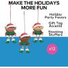 Fun Express Dangle-Leg Elf Christmas Ornaments – 12 Pc