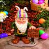 Fun Express Garden Gnomes Outdoor Statue with 5 Interchangeable Seasonal Hats – Resin Gnome Figurines for Yard Decorations | Christmas Halloween Easter Holiday Gnome Decor for Home Garden Sculptures