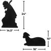 Fun Express Metal Shepherd & Lamb Yard Stakes