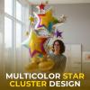 Fun Express Mylar Balloon Star Cluster 59″(Multicolor)
