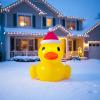 Giant Inflatable Vinyl Rubber Duck in Santa Hat (42″ x 57″) for Holiday Decoration, Pools, Parties and Outdoor Festivities