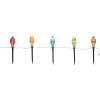 Light-Up Christmas Bulb Yard Stakes, 5 Pieces