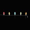 Light-Up Christmas Bulb Yard Stakes, 5 Pieces