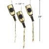 NYE Gold FOIL Champagne Bottles W Tassle – Party Decor – 6 Pieces