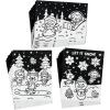 Color Your Own Fuzzy Winter Posters – 24 Pieces – Crafts for Kids and Fun Home Activities