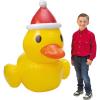 Giant Inflatable Vinyl Rubber Duck in Santa Hat (42″ x 57″) for Holiday Decoration, Pools, Parties and Outdoor Festivities