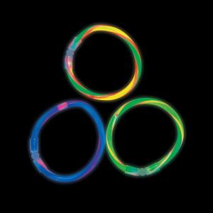 Fun Express – Asst Color Glow Swizzle Bracelets (50pc) – Jewelry – Glow – Glow Bracelets – 50 Pieces