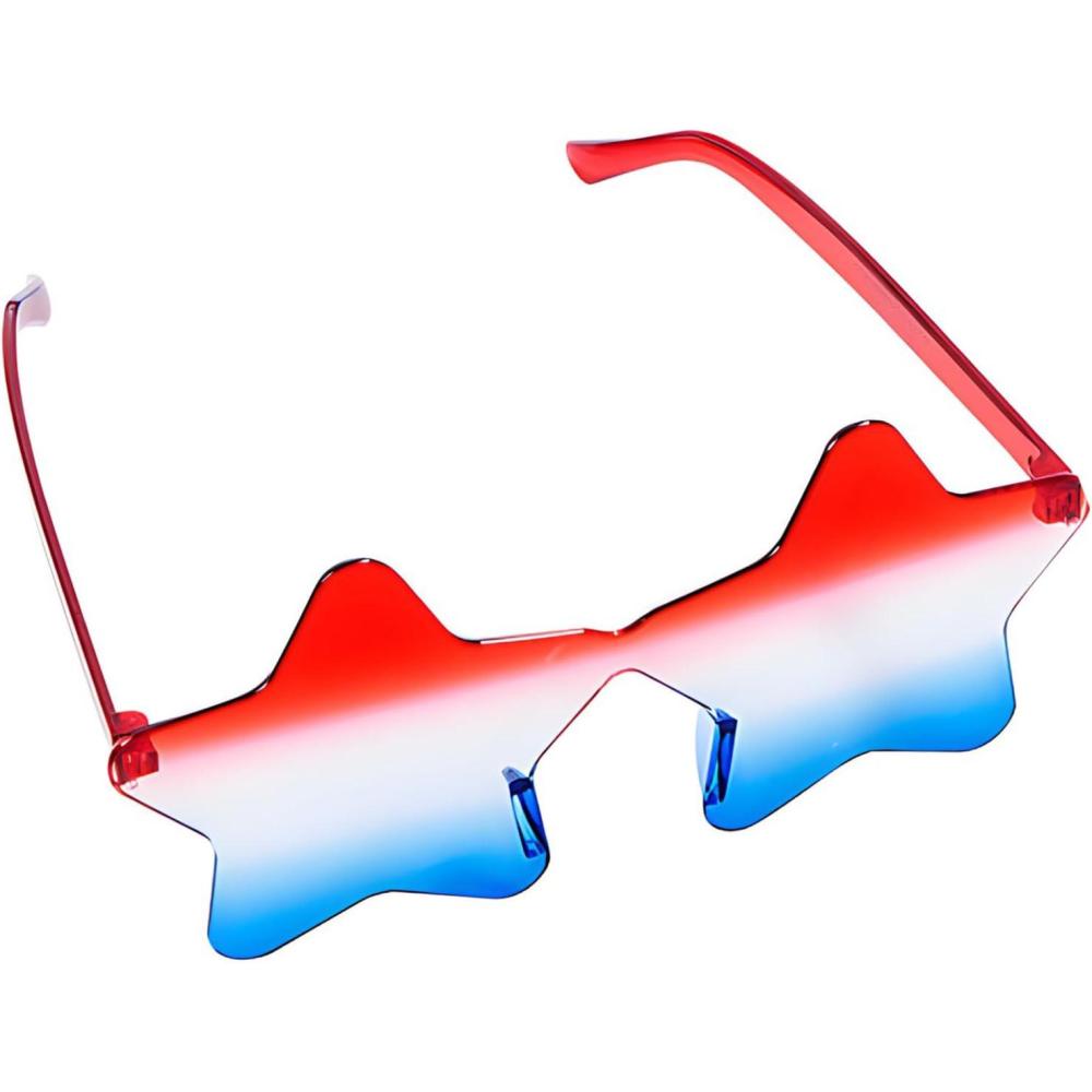 image:imageFun Express Kids Patriotic Ombre Rimless Star Sunglasses  12 Piece