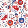Fun Express Patriotic Fourth of July Toy Assortment (1000 pieces) Gliders, Pin tops, Pins, Balls, and more